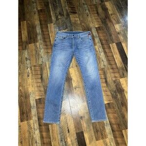 True Religion Jeans Straight Leg Relaxed Slim Fit Mens Size 36